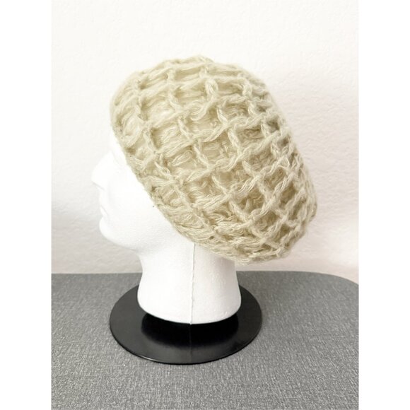 BAAR B&B Beards inc acrylic Open Knit Beanie Hat VTG o/s - Picture 4 of 7